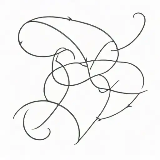 i want a minimal correspondence tatto for both part of my v line  tattoo design idea