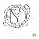 word of ruthless for v line tattoo design idea