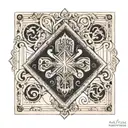 ace card deck surrounded by polynesia arm shoulder tattoo design idea