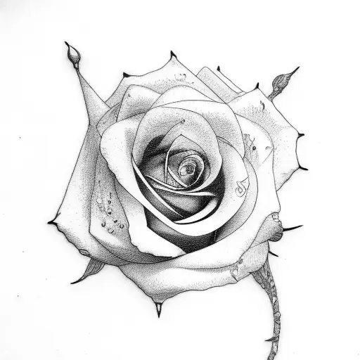Depeche Mode rose  tattoo design idea