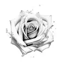 Depeche Mode rose  tattoo design idea