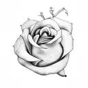 Depeche Mode rose  tattoo design idea