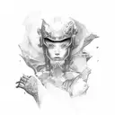 Moment mori script written on tricep tattoo design idea