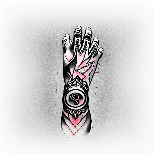 logo kali linux on  wrist tattoo design idea