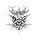 satanic  tattoo design idea