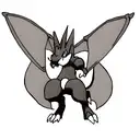 Black and white charizard tattoo design idea