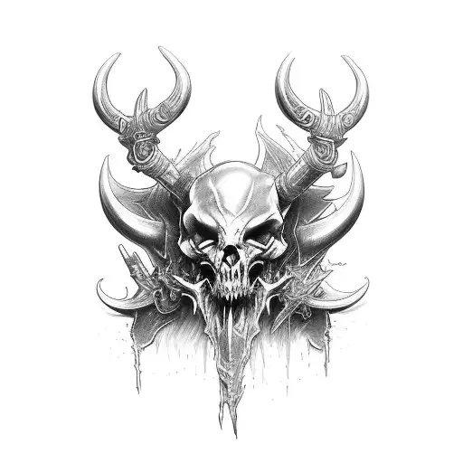 Diablo tattoo design idea