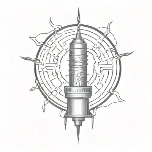 TESLA COIL. tattoo design idea