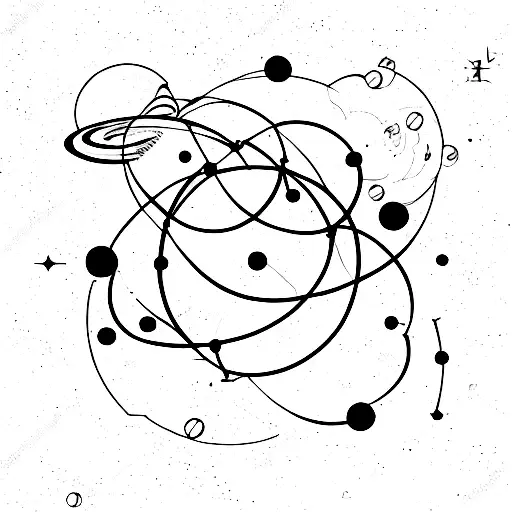 Hedonism and astrophysics tattoo design idea