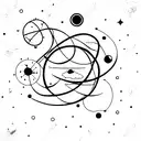 Hedonism and astrophysics tattoo design idea