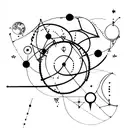 Hedonism and astrophysics tattoo design idea