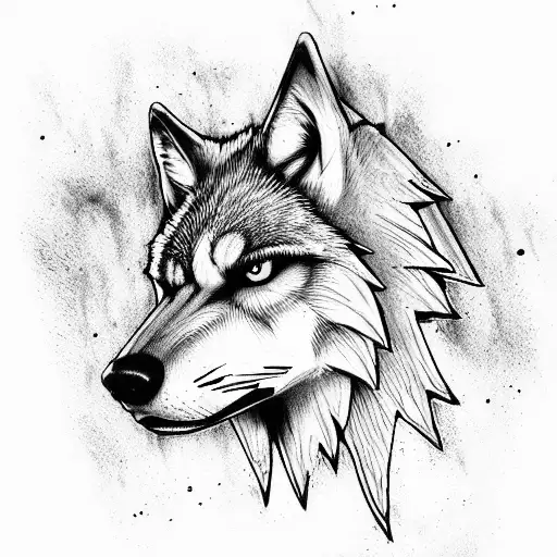 wolf witcher geralt of rivia tattoo design idea