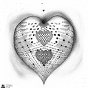 Heart tattoo design idea