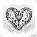 Heart tattoo design idea