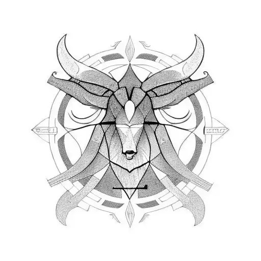 aries taurus cusp  tattoo design idea