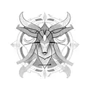 aries taurus cusp  tattoo design idea