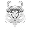aries taurus cusp  tattoo design idea
