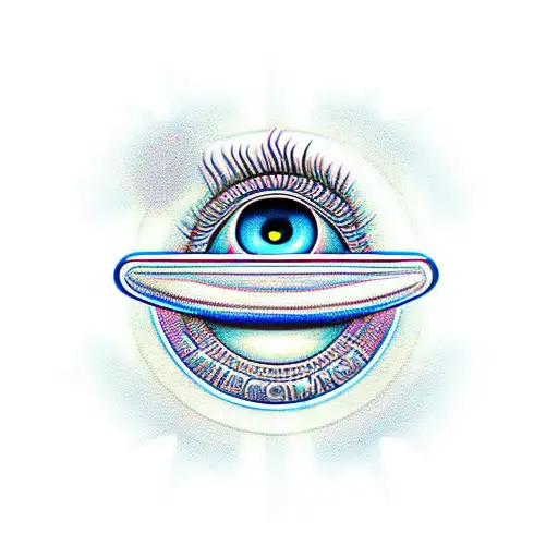 all seeing eye wings rx drugs money tattoo design idea