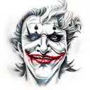 Joker tattoo design idea