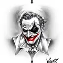 Joker tattoo design idea