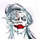 Joker tattoo design idea