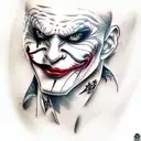 Joker tattoo design idea