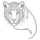leopard print tattoo design idea