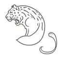 leopard print tattoo design idea