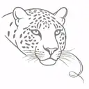 leopard print tattoo design idea
