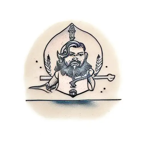 david and goliath tattoo design idea