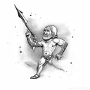 david and goliath tattoo design idea