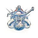 david and goliath tattoo design idea