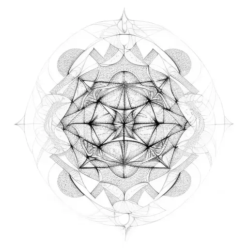 geometry,fractal, tattoo design idea