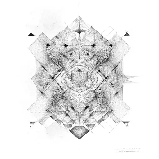 geometry,fractal, tattoo design idea