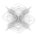 fractal,legs tattoo design idea