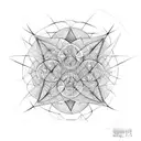 fractal,legs tattoo design idea