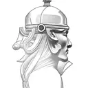 chess piece with black belt tattoo design idea