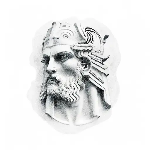 ancient greece tattoo design idea