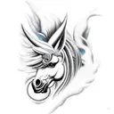 pegasus tattoo design idea