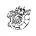 Dragon ball z tattoo design idea