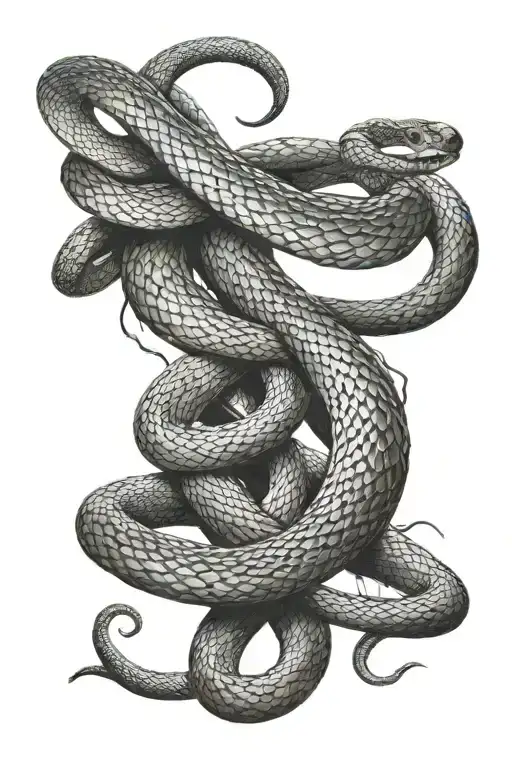 lilith snake tattoo design idea