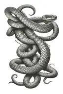 lilith snake tattoo design idea