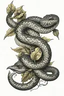 lilith snake tattoo design idea