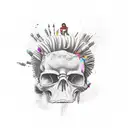 Never Surrender tattoo design idea