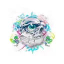 Never Surrender tattoo design idea