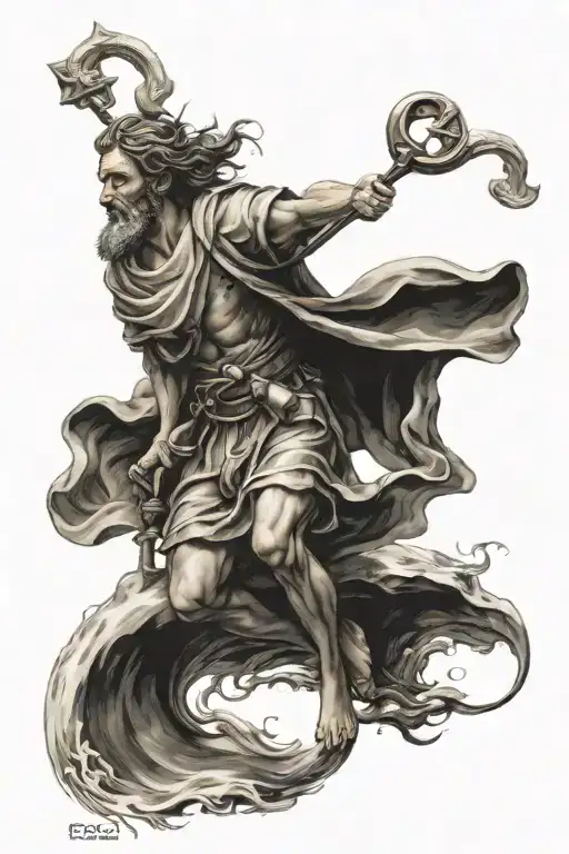 saint christopher   tattoo design idea