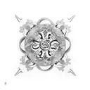 the 運 symbol with a 22 in front tattoo design idea