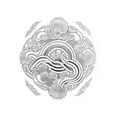 the 運 symbol with a 22 in front tattoo design idea