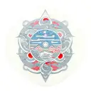 the 運 symbol with a 22 in front tattoo design idea