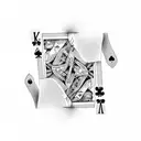 playing cards 4 aces tattoo design idea